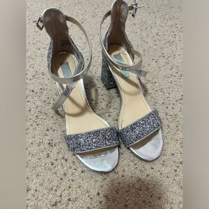 Betsey Johnson Sparkly Block Heels
